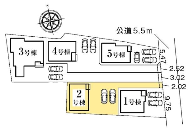 知立市弘法町新築戸建全5棟2号棟