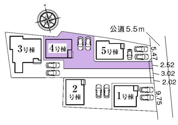 知立市弘法町新築戸建全5棟4号棟