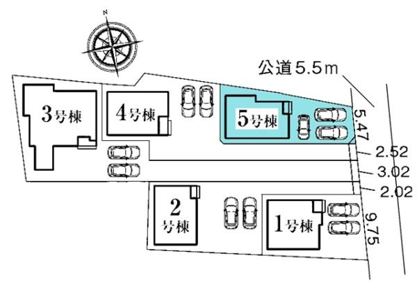知立市弘法町新築戸建全5棟5号棟
