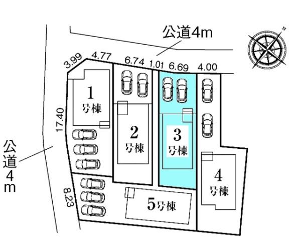 東海市養父町新築戸建全5棟3号棟