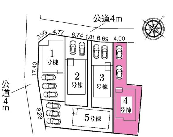 東海市養父町新築戸建全5棟4号棟