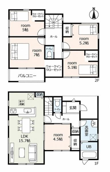 豊田市西中山町新築戸建全6棟2号棟