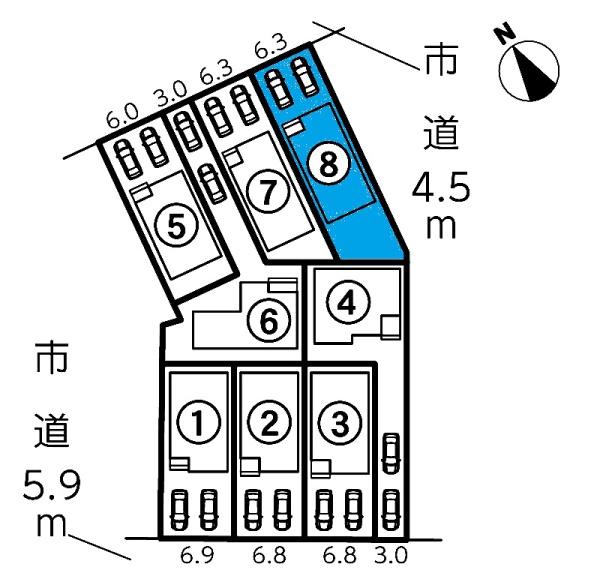 刈谷市半城土中町新築戸建全8棟8号棟