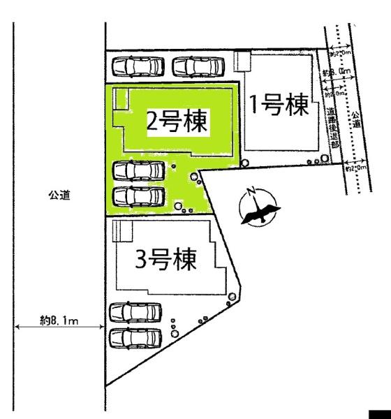 半田市旭町新築戸建全3棟2号棟