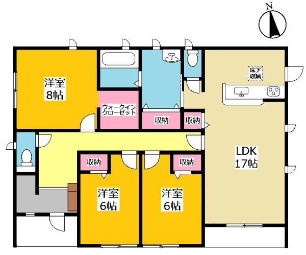 西尾市奥田町新築戸建全3棟3号棟