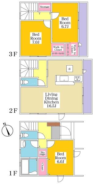 刈谷市板倉町新築戸建全3棟1号棟