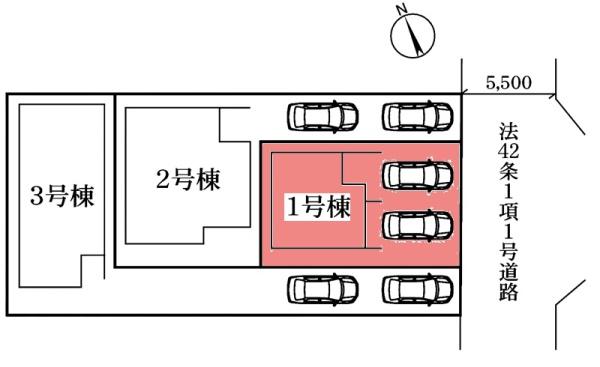 刈谷市板倉町新築戸建全3棟1号棟