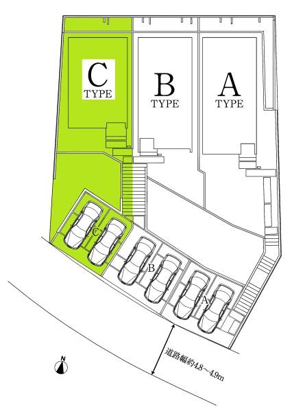 日進市岩崎町Ⅲ分譲戸建全3棟C号棟