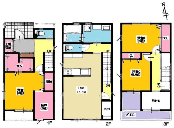 安城市桜井町分譲戸建全3棟A棟