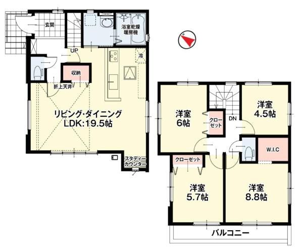 安城市今本町新築戸建全3棟3号棟