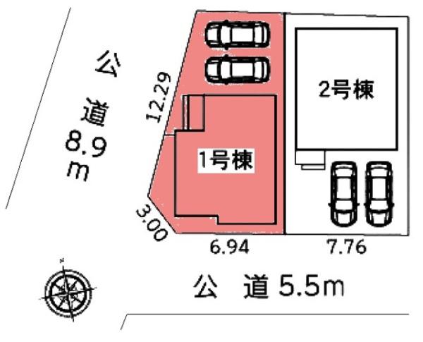 豊田市小坂町新築戸建全2棟1号棟