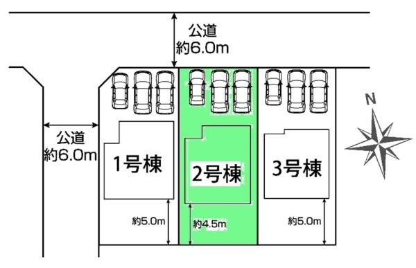 豊田市美里２丁目新築戸建全3棟2号棟