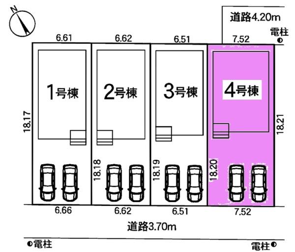 岡崎市東大友町新築戸建全4棟4号棟