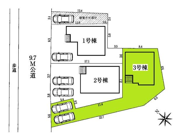 豊田市大島町新築戸建全3棟3号棟