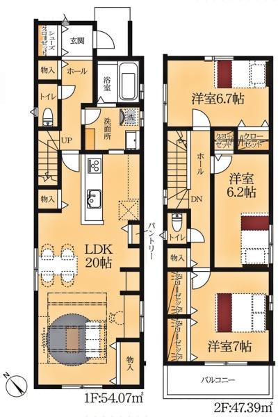 豊田市清水町新築戸建全2棟2号棟