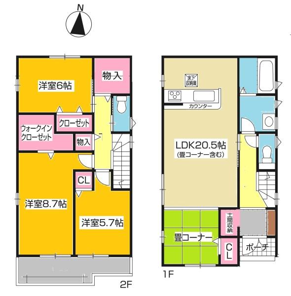 豊田市野見山町新築戸建全2棟1号棟