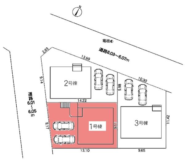 豊明市二村台新築戸建全3棟1号棟