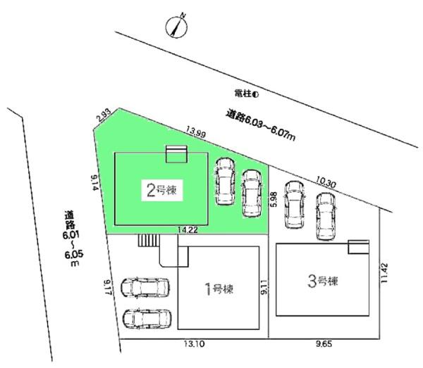 豊明市二村台新築戸建全3棟2号棟