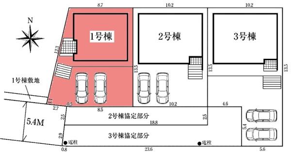 豊田市栄町新築戸建全3棟1号棟
