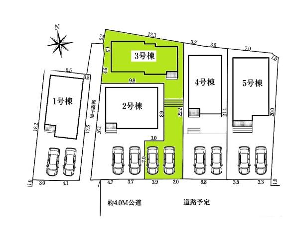 東浦町緒川新築戸建全5棟3号棟