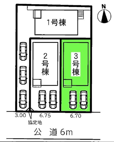 豊田市美里２丁目新築戸建全3棟3号棟
