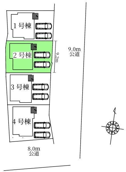 大府市横根町新築戸建全4棟2号棟