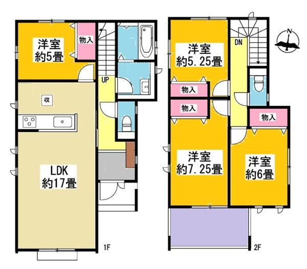 豊明市阿野町新築戸建全3棟3号棟