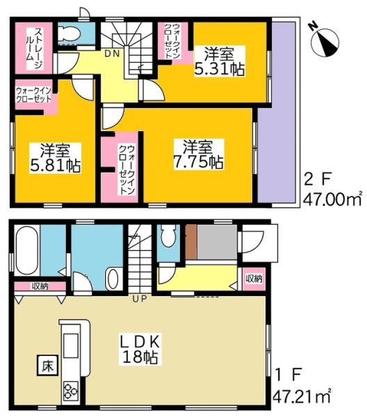 豊田市畝部東町新築戸建全2棟1号棟