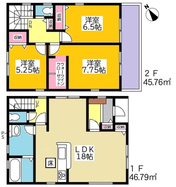 豊田市畝部東町新築戸建全2棟2号棟