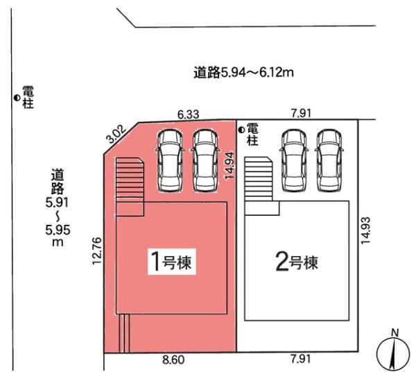 豊田市宝来町新築戸建全2棟1号棟