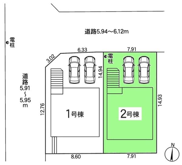 豊田市宝来町新築戸建全2棟2号棟