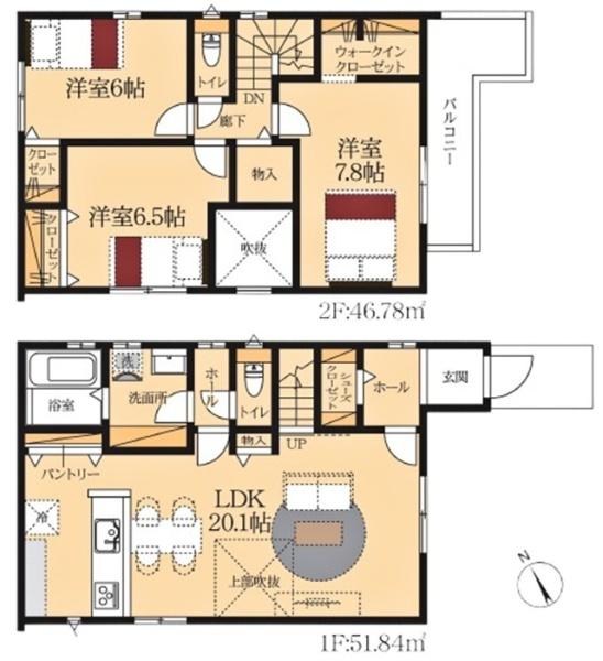 豊田市畝部東町新築戸建全2棟2号棟
