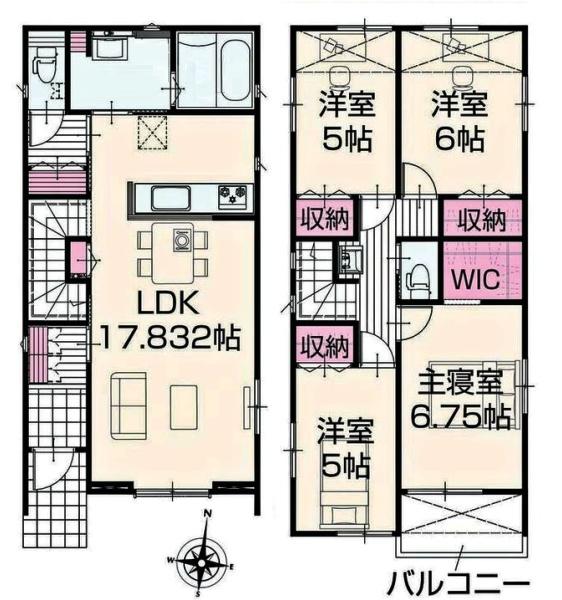 岡崎市百々町新築戸建全2棟2号棟