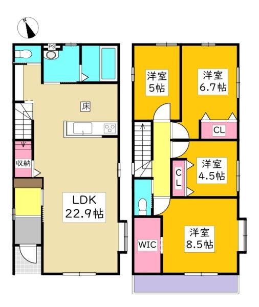 豊田市細谷町新築戸建全6棟1号棟