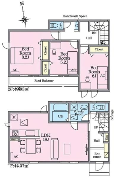 豊田市平山町新築戸建全2棟2号棟