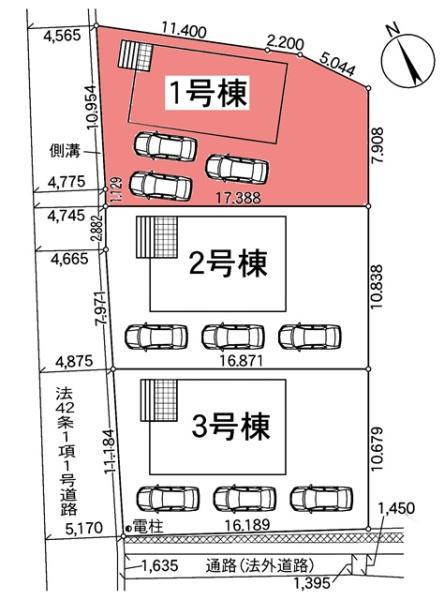 みよし市明知町新築戸建全3棟1号棟