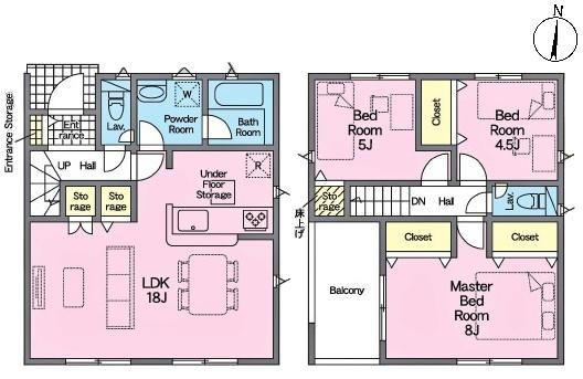 豊田市宝来町新築戸建全2棟1号棟
