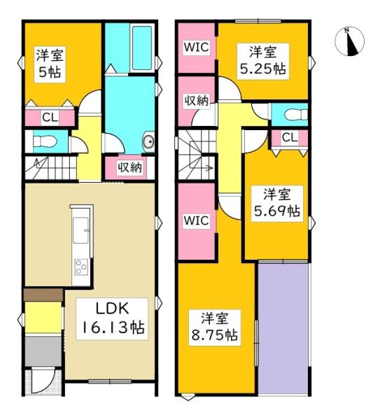 岡崎市江口新築戸建全2棟1号棟