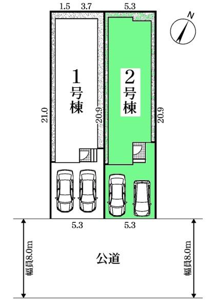 豊田市住吉町新築戸建全2棟2号棟