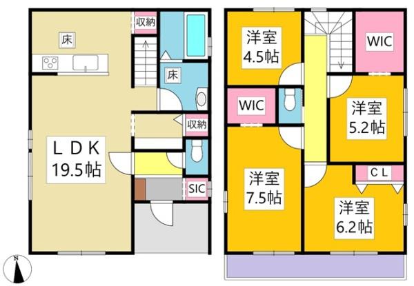 岡崎市上里新築戸建全3棟3号棟