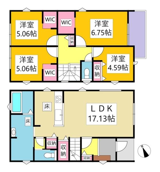岡崎市下和田町新築戸建全3棟3号棟