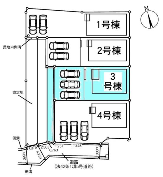 豊田市堤町新築戸建全4棟3号棟