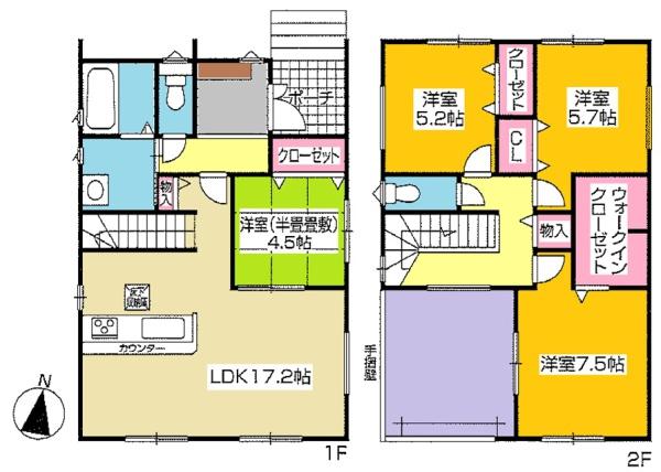 東海市中央町新築戸建全4棟3号棟