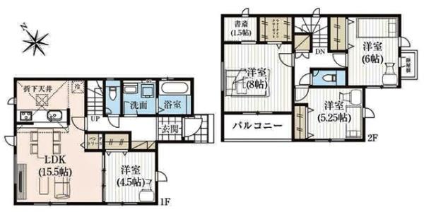 岡崎市矢作町新築戸建全3棟1号棟