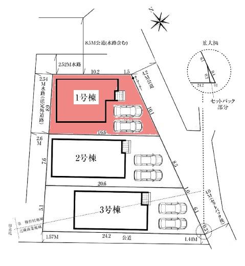 岡崎市矢作町新築戸建全3棟1号棟