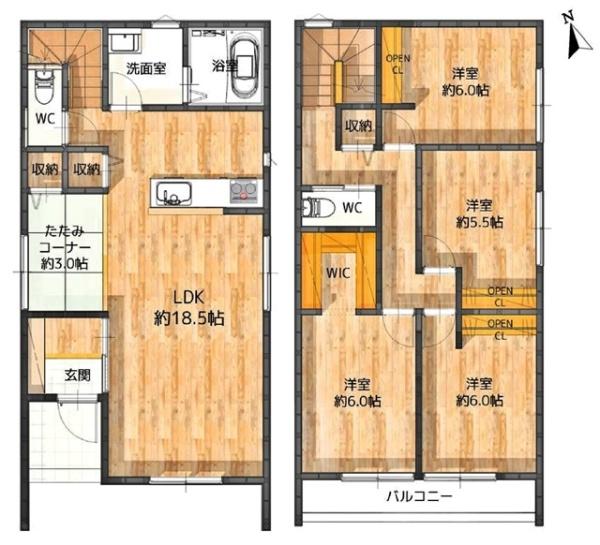 岡崎市橋目町新築戸建全5棟C号棟