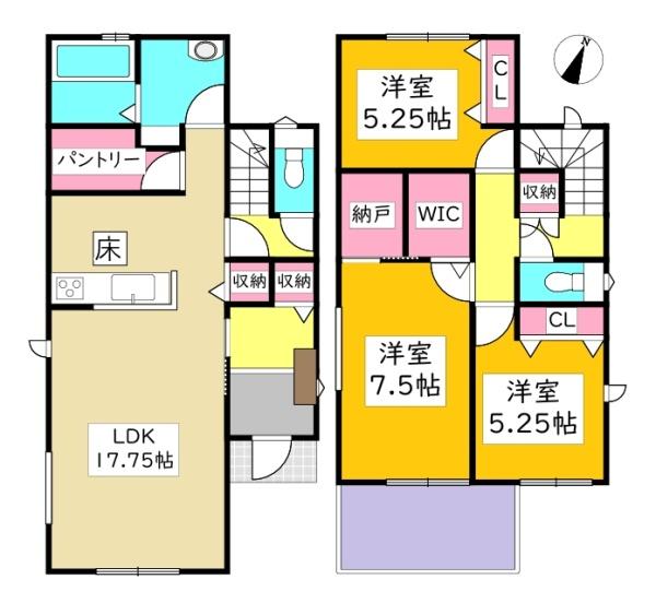 岡崎市赤渋町新築戸建全3棟1号棟
