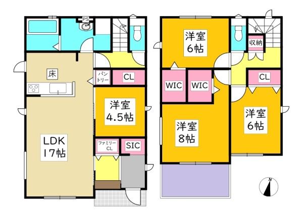 岡崎市赤渋町新築戸建全3棟2号棟