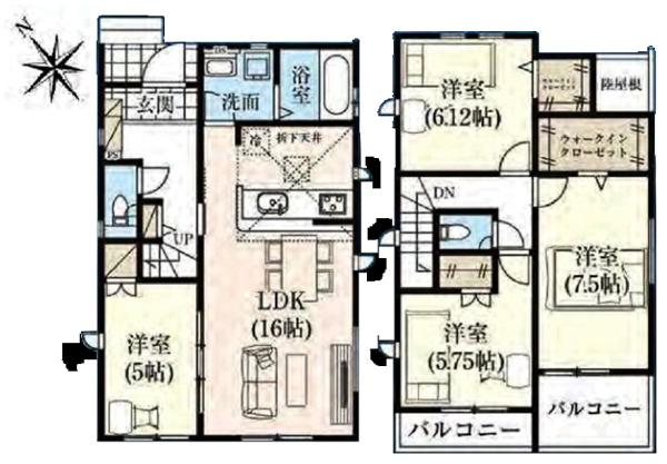幸田町大草新築戸建全4棟2号棟