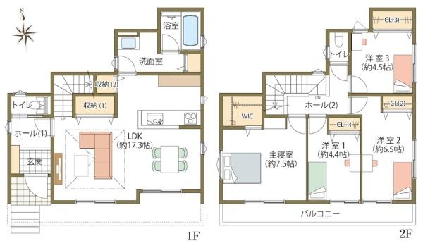 岡崎市稲熊町新築戸建全2棟1号棟
